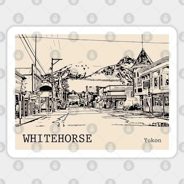 Whitehorse Yukon Sticker by Lakeric